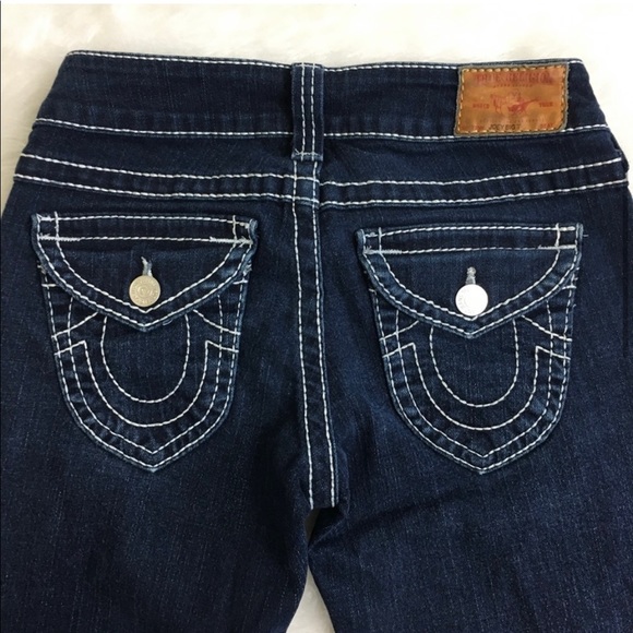 True Religion Joey Big T Dark Wash FlareJean - Picture 4 of 6